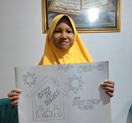 Poster karya Nurul Islami Salsabila, kelas VII #Delonix026 (foto: ist/blogsantri)