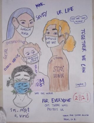Poster karya Nur Zahda, kelas IX #Visioner824