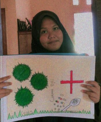 Poster karya Dira Syafirah Laadiy, Kelas IX #Visioner824 (foto: ist/blogsantri)