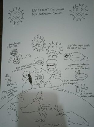 Poster karya Nabila Yalqa, Kelas IX #Visioner824 (foto: ist/blogsantri)
