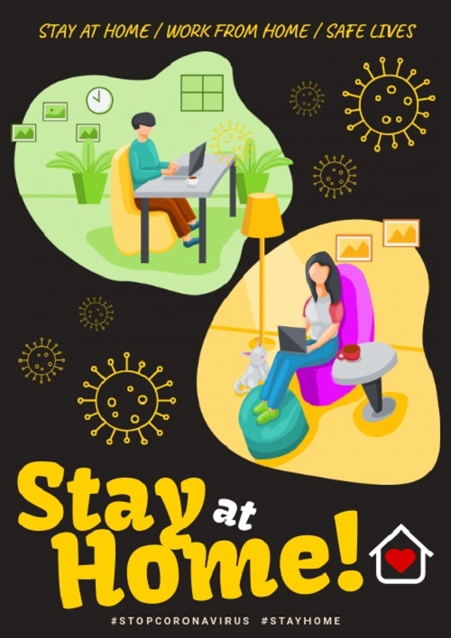 Poster Kampanye #StayatHome