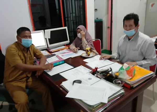 Koordinasi dengan Kepala Badan Penanggulangan Bencana Daerah (BPBD) Pangkep, H. Kallang. (foto: ist/*)